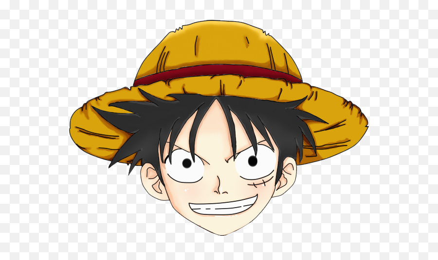 One Piece Luffy Face Transparent Png - One Piece Luffy Face Emoji,Luffy Png