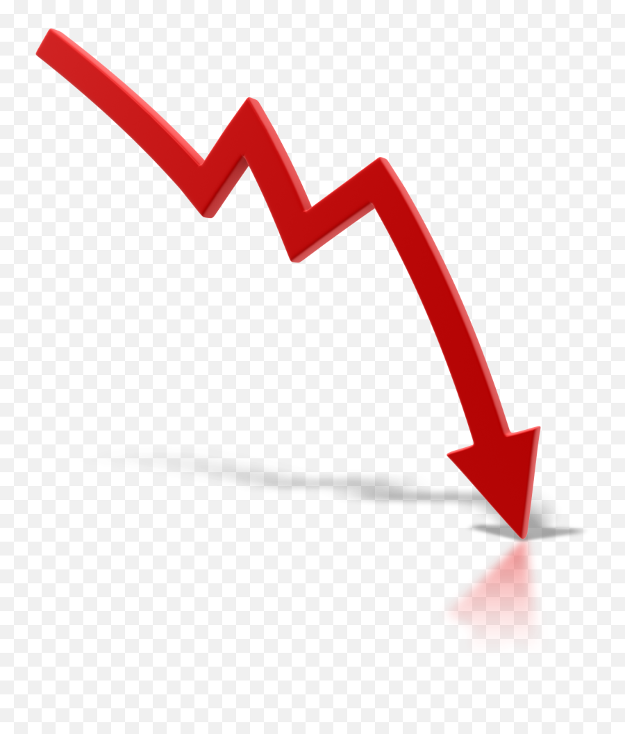 Graph Clipart Decline Graph Decline - Arrow Trending Down Png Emoji,Graph Clipart