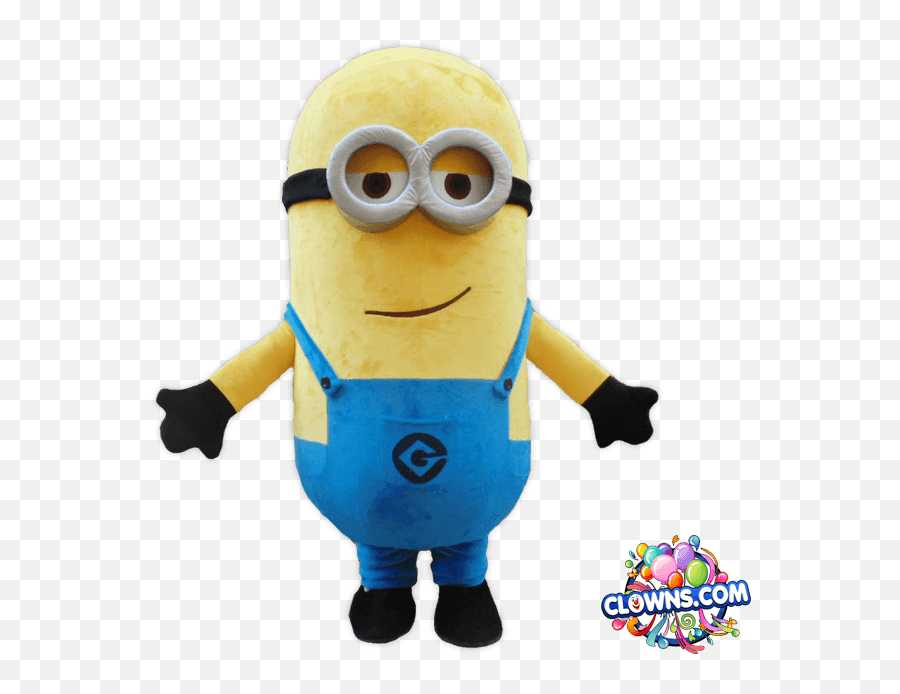 Download Hd Minion Character For Party Minions Happy - Costumed Characters On Birthday Emoji,Minions Clipart