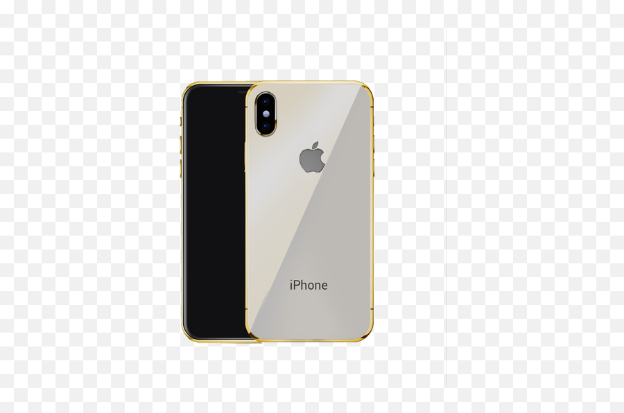 Download 24k Gold Plated Frame Iphone X - Iphone Png Image Solid Emoji,Iphone X Transparent