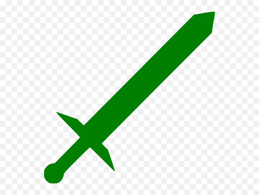 Green Sword Clip Art At Clkercom - Vector Clip Art Online Vertical Emoji,Sword Clipart