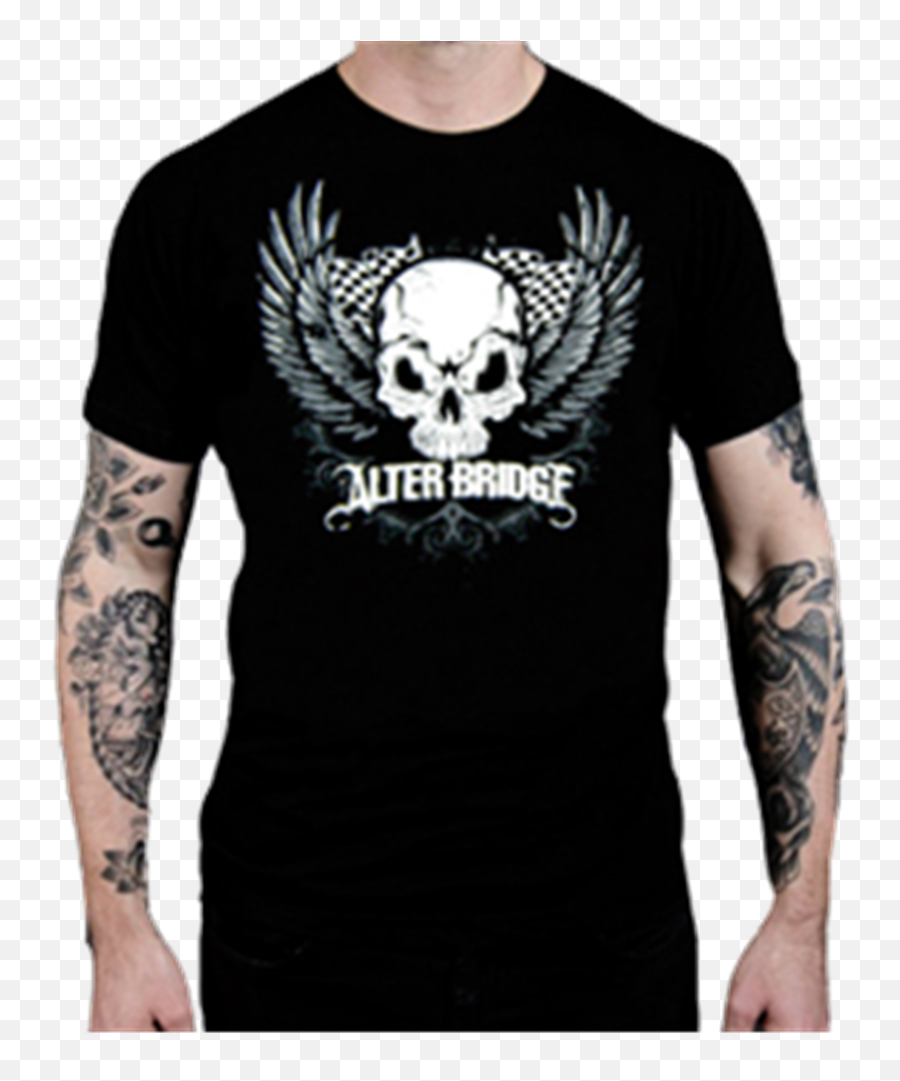 Alterbridge Skull Wings Men - Tee Shirt Avenged Sevenfold Emoji,Alter Bridge Logo