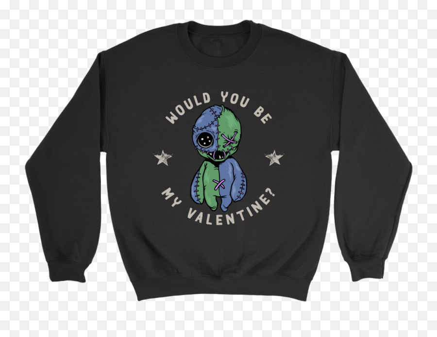 Would You Be My Voodoo Valentine - Long Sleeve Emoji,Entines Logo