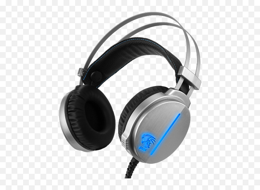 Silver Pc Gaming Headset With Built Emoji,Gaming Headset Png
