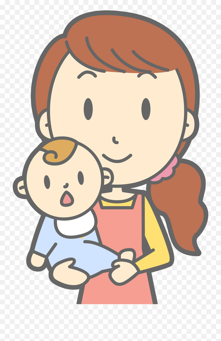 Baby Mother Silhouette Png - Mother And Baby Boy Clipart Emoji,Baby Boy Clipart