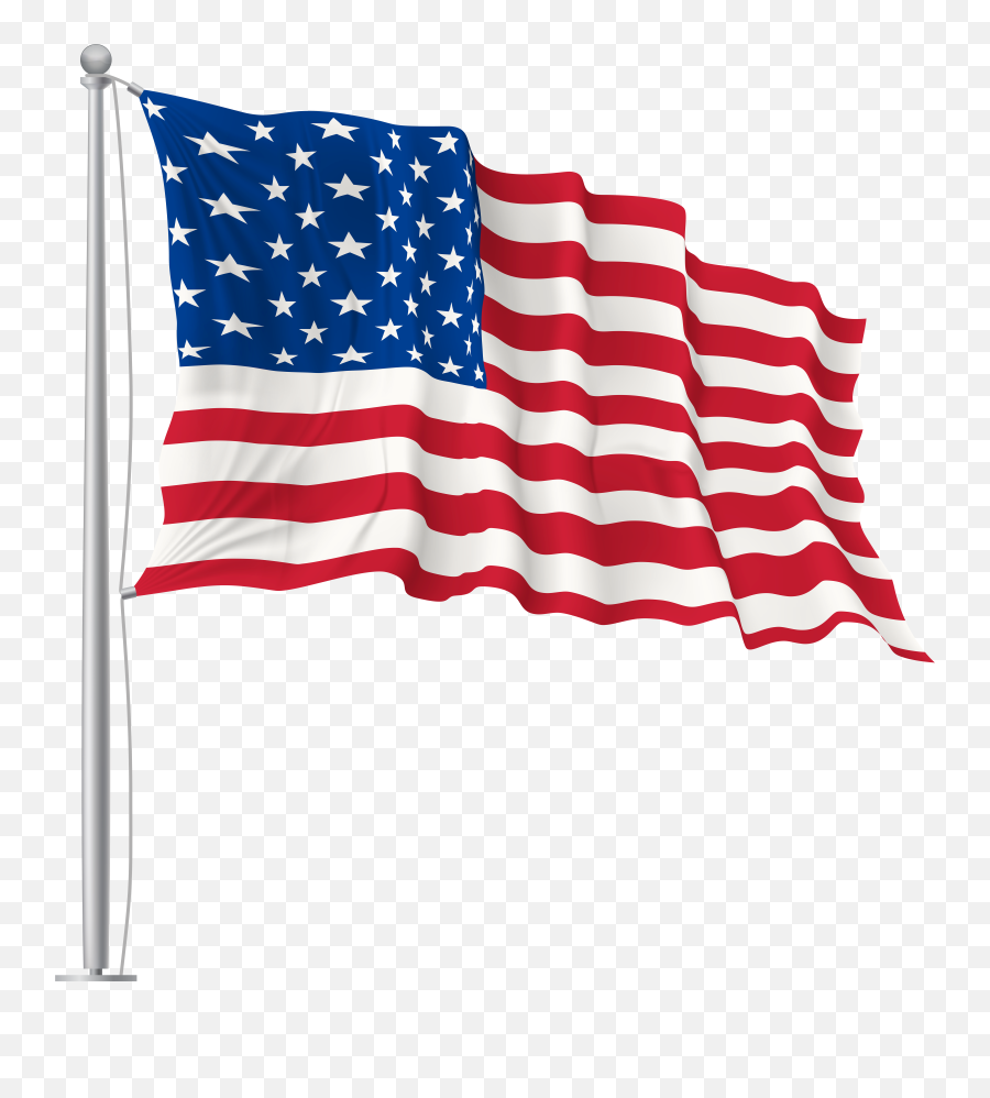Usa Waving Flag Png Image - Transparent Background America Flag Png Emoji,American Flag Png