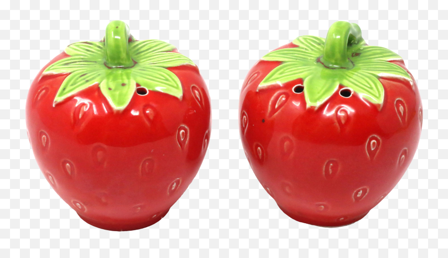 Strawberries Salt Pepper Shakers Spices Jars Hand Painted Emoji,Pepper Shaker Clipart