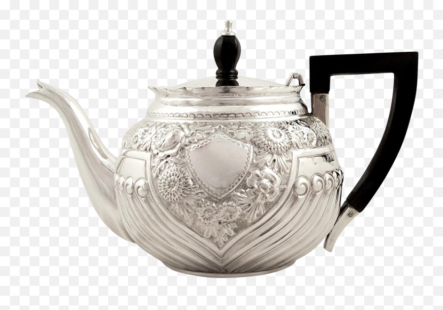 This Is A Super Antique Victorian Hallmarked Sterling Silver Emoji,Tea Pot Png