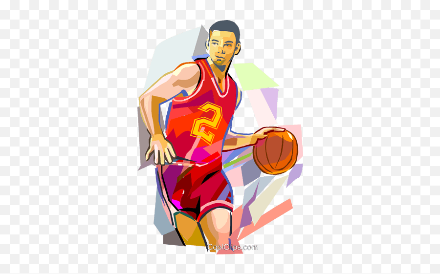 Basketball Player Dribbling Ball - Playing Basketball Vector Png Emoji,Basketball Player Clipart