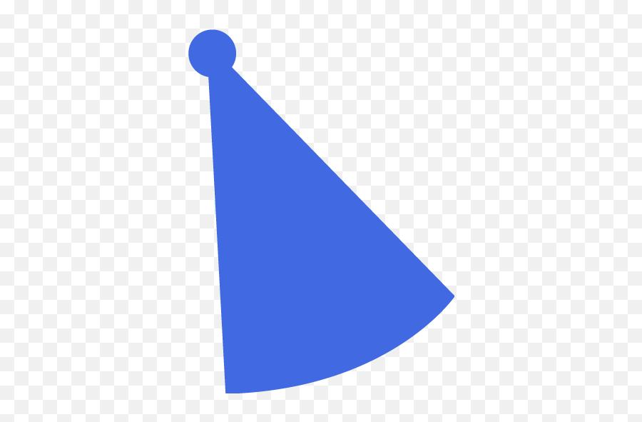 Royal Blue Party Hat 2 Icon - Free Royal Blue Party Icons Dot Emoji,Party Hat Transparent