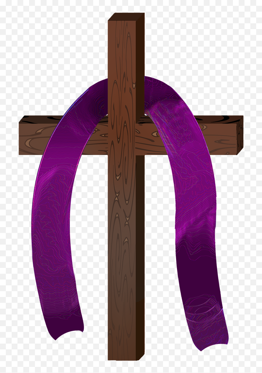 Lent Clipart Christianity Lent Christianity Transparent - Holy Week Violet Cross Emoji,Free Christian Clipart