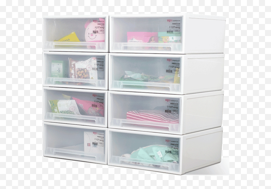 Storage Box Drawer Storage Box Plastic - Household Supply Emoji,Transparent Clothes