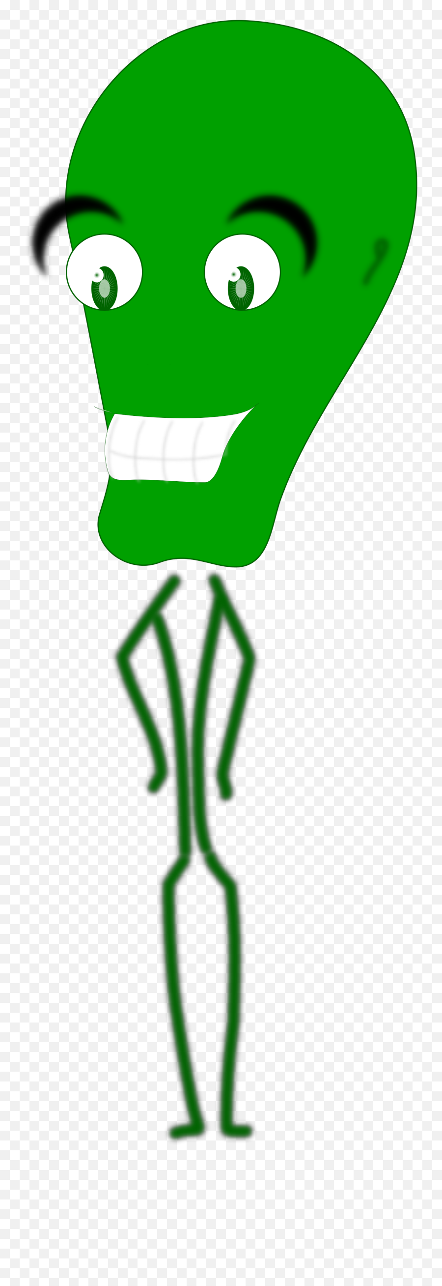 Standing Alien Clipart Free Image - Clip Art Emoji,Alien Clipart
