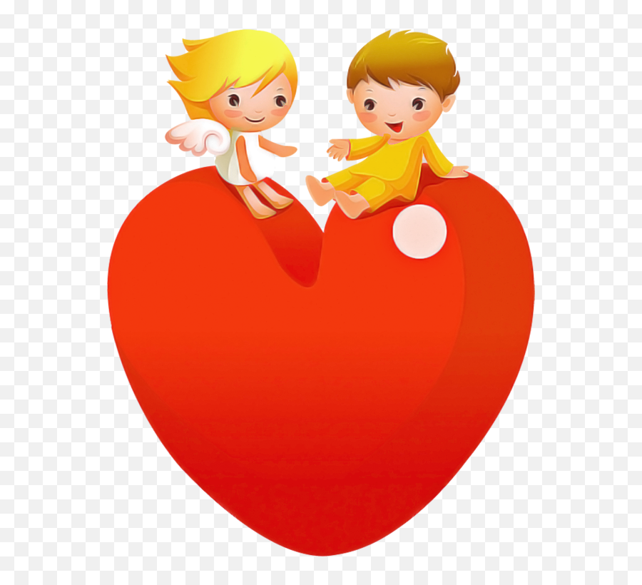 Cartoon Heart Love For Valentines Day - Love Romantic Whatsapp Wallpaper Of Couple Emoji,Cartoon Heart Png