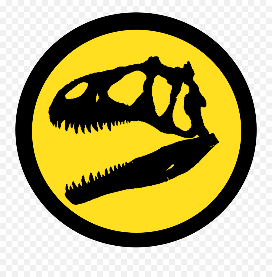 Allosaurus Jurassic World Logo Clipart - Allosaurus Jurassic Park Logo Emoji,Jurassic World Logo