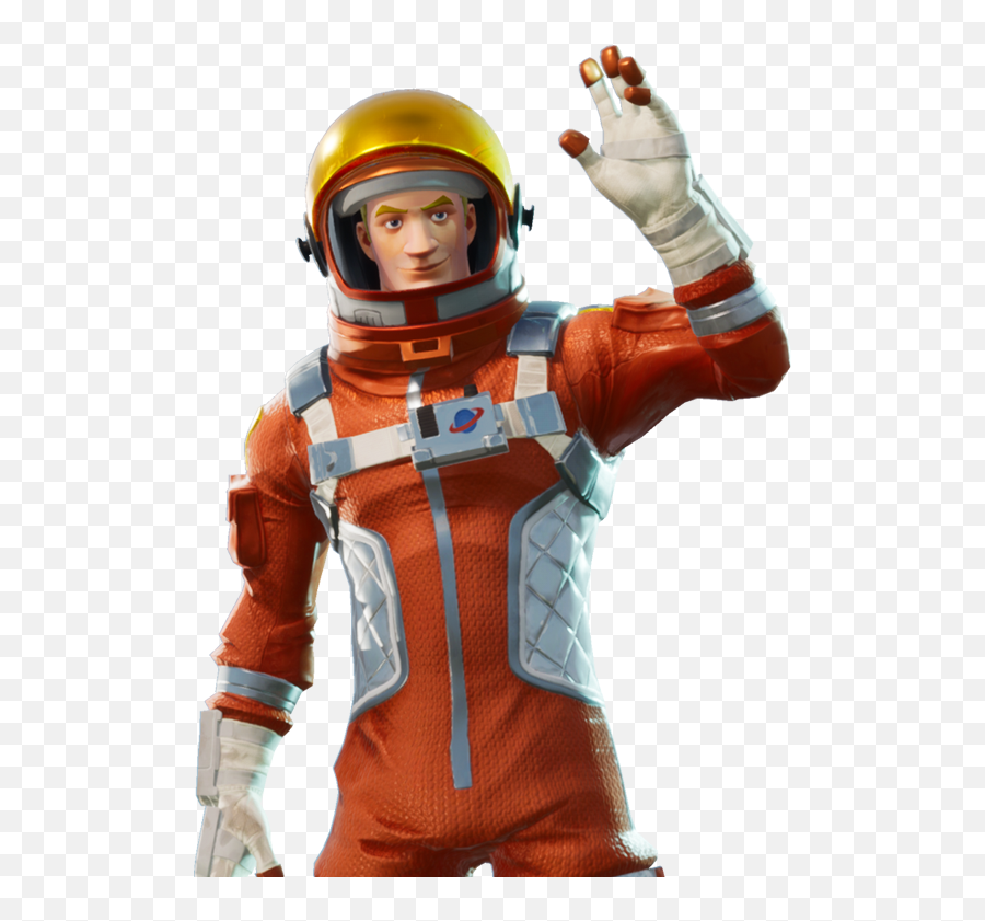 Fortnite Orange Astronaut Skin - Mission Specialist Fortnite Emoji,Fortnite Skin Transparent