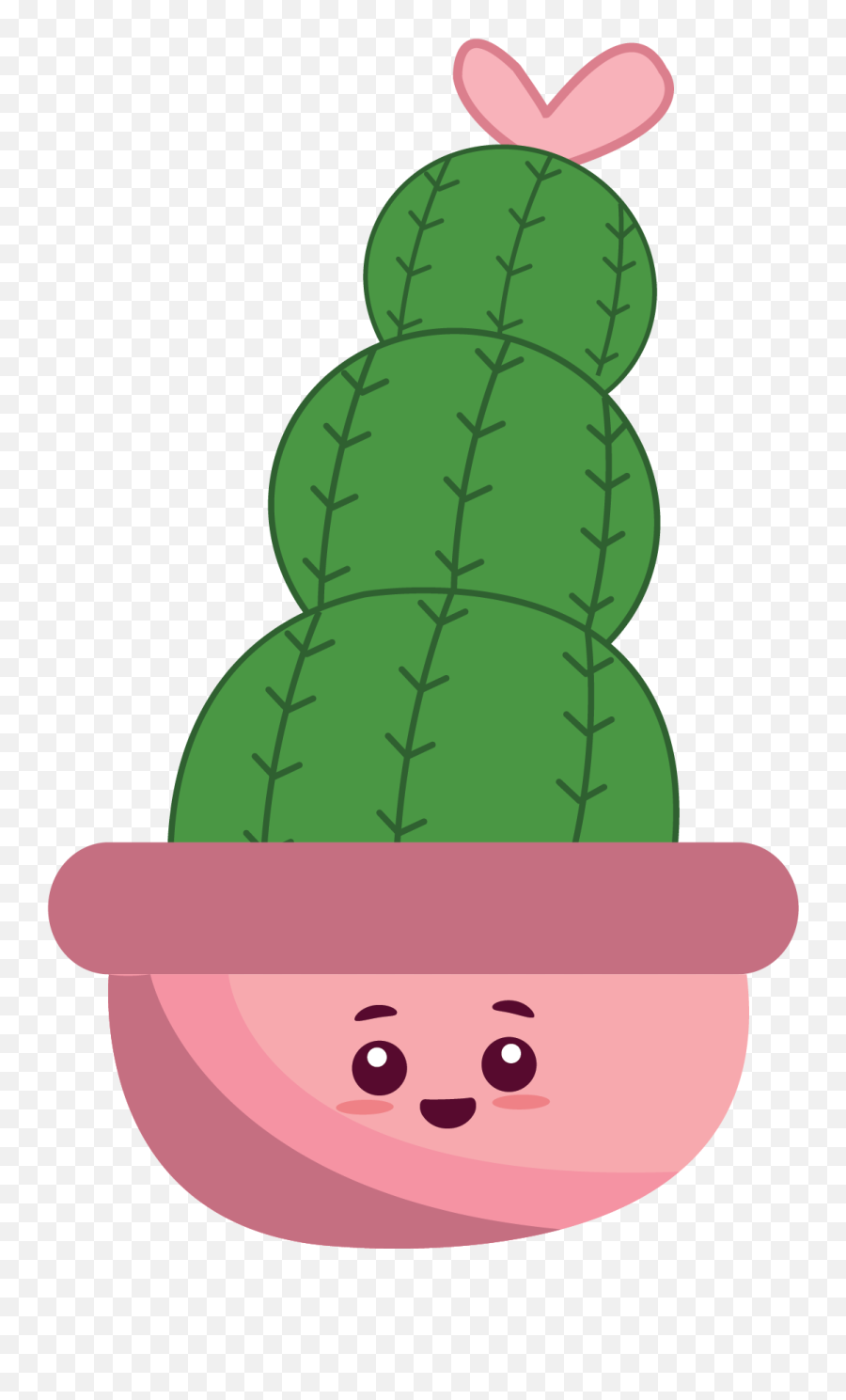 Kawaii Cute Cactus Plant - 01 Language Emoji,Cactus Flower Clipart