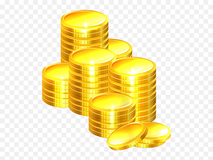 Gold Coin Png Pic - Gold Coins Dollars Png Emoji,Gold Png