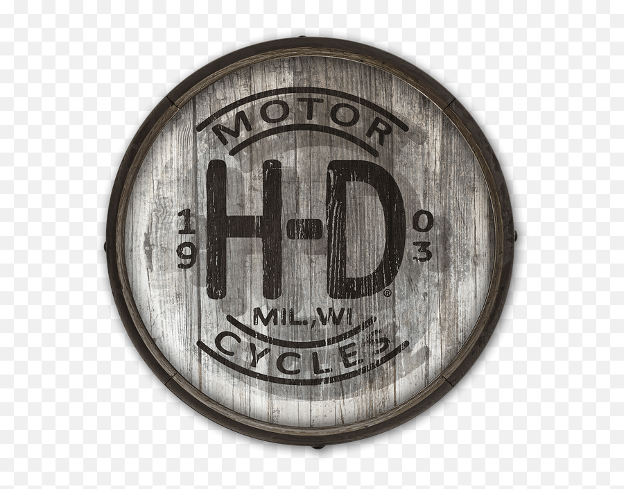 Harley - Davidson Hd Chalk Barrel End Wooden Sign Harley Emoji,Vintage Harley Davidson Logo