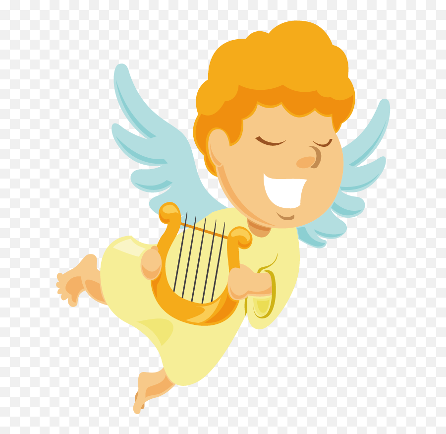 Download Clip Transparent Library Angel Harp Clip Art Little Emoji,Harp Clipart