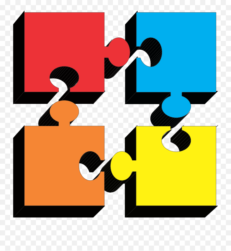 Puzzle Pieces Cliparts And Others Art - Clipart 4 Puzzle Pieces Emoji,Puzzle Clipart