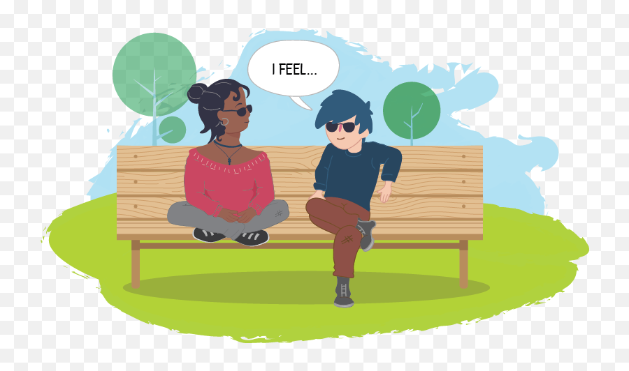 Expressing Your Feelings Kids Helpline Emoji,Talking With Friends Clipart