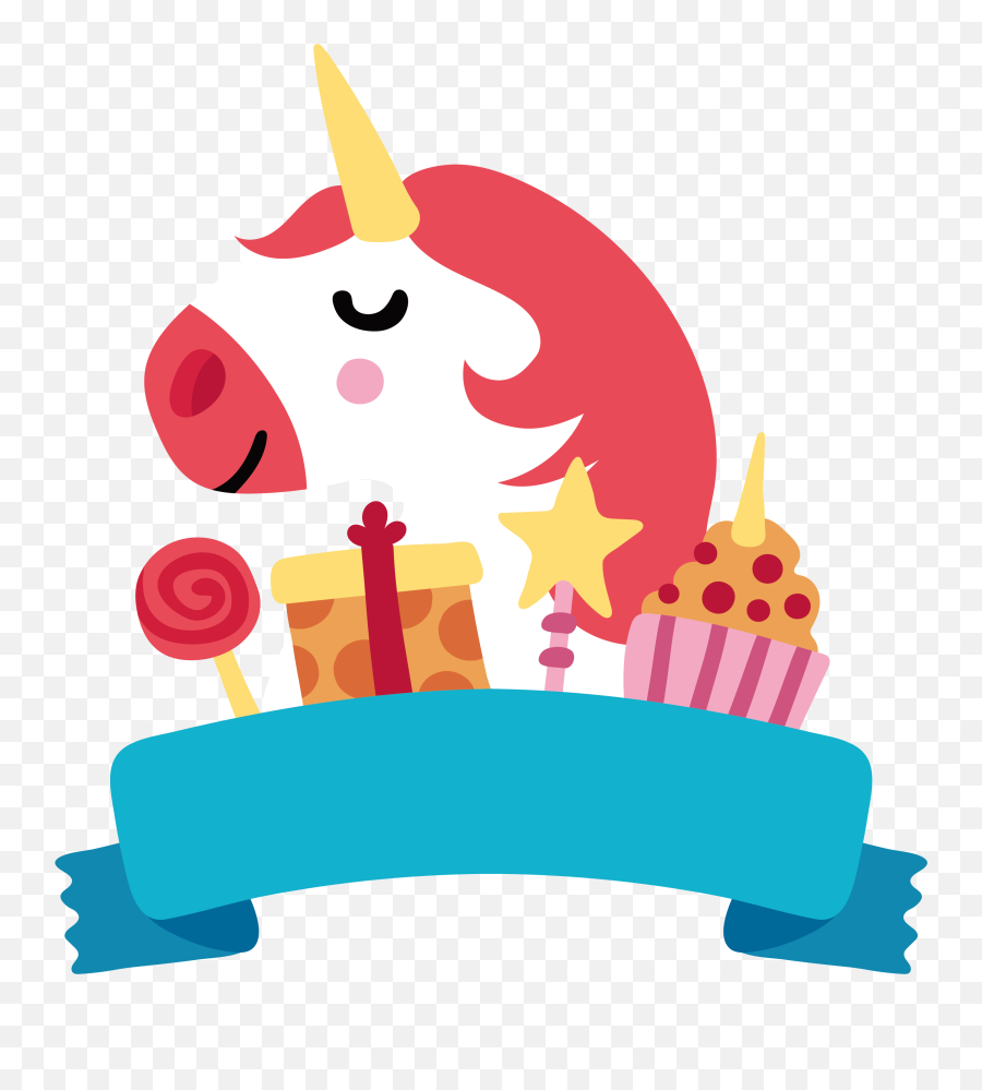 Happy Birthday To You Unicorn Clip Art - Imagenes De Emoji,Feliz Cumpleaños Clipart