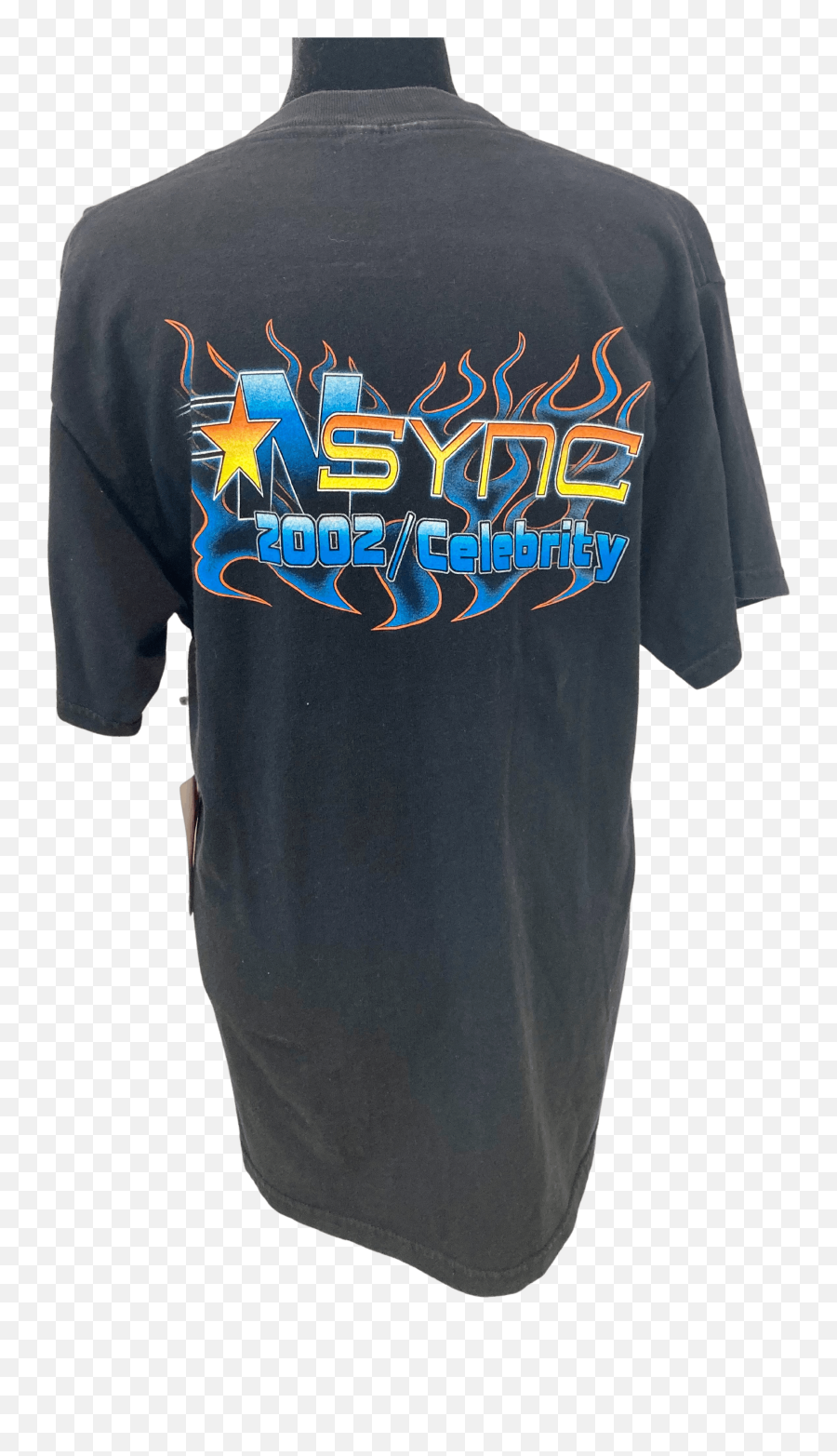 Vintage 00u0027s Black Nsync Celebrity Tour Graphic T - Shirt By Emoji,Nsync Logo