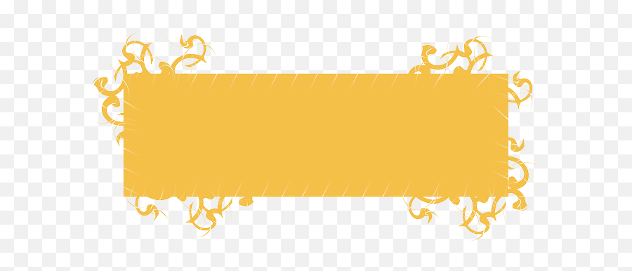 Download Hd Design Orange Banner Blank Decoration Ivy Emoji,Orange Banner Png