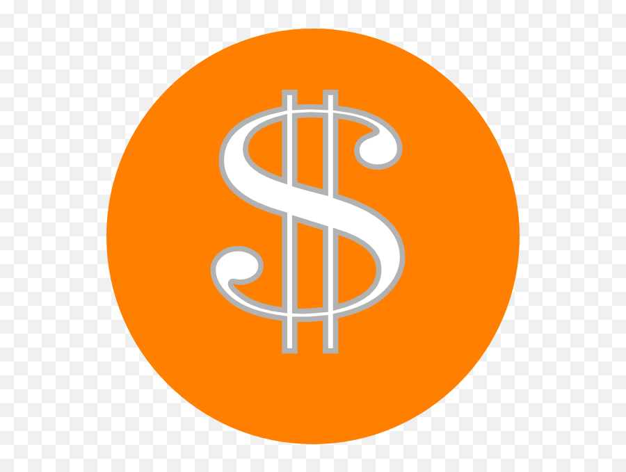 Orange Dollar Sign Clip Art At Clkercom - Vector Clip Art Emoji,Dollar Sign Clipart Free