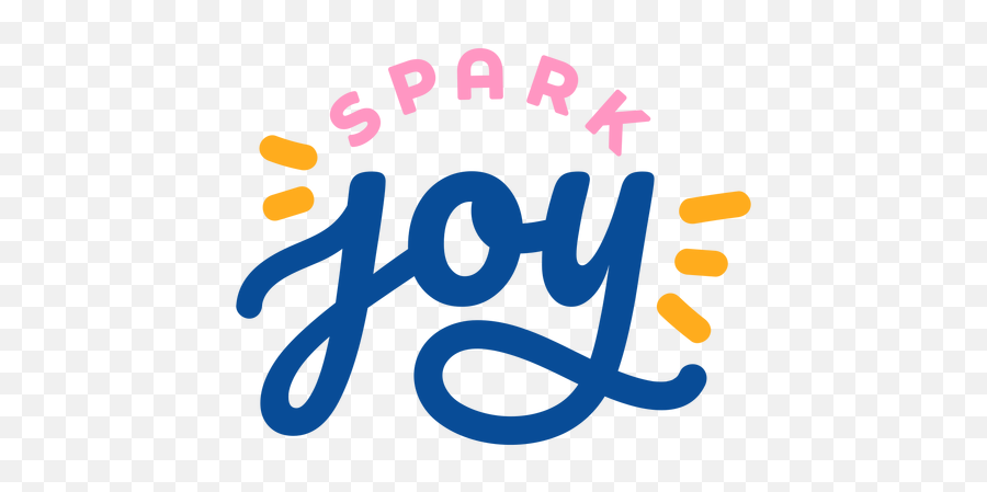 Spark Joy Lettering - Chispas En Letras Png Emoji,Spark Png