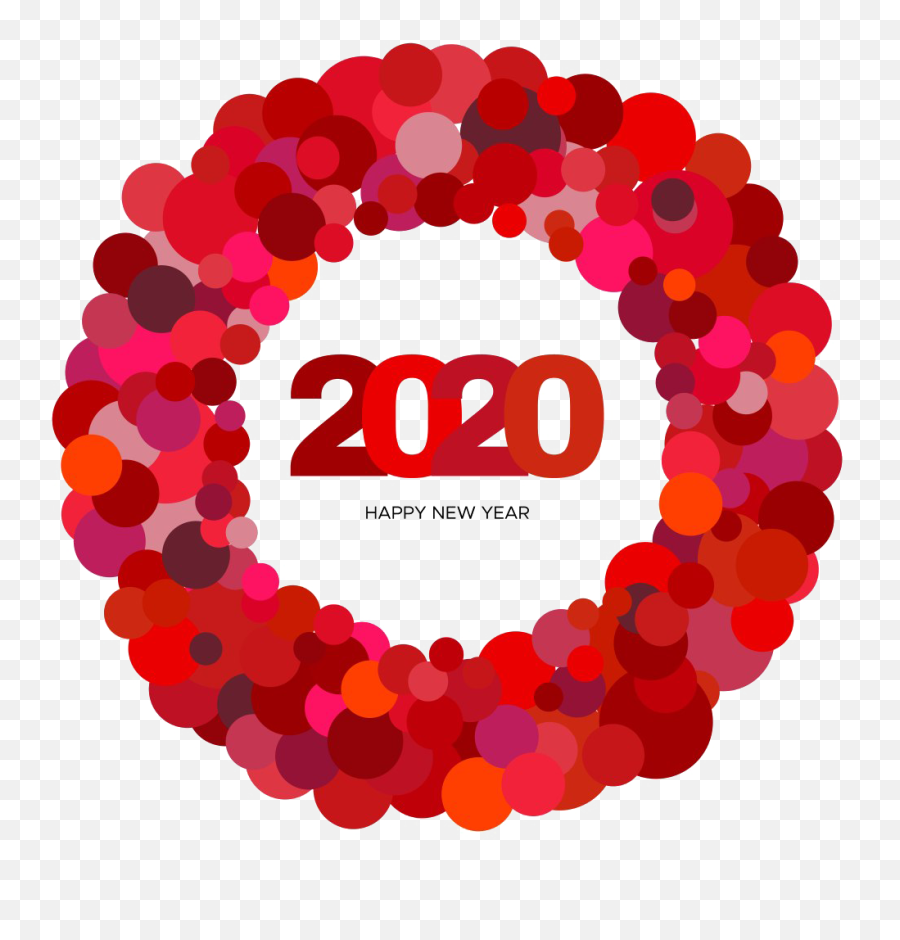 Happy New Year 2020 Png Transparent - Dot Emoji,Happy New Year 2020 Clipart