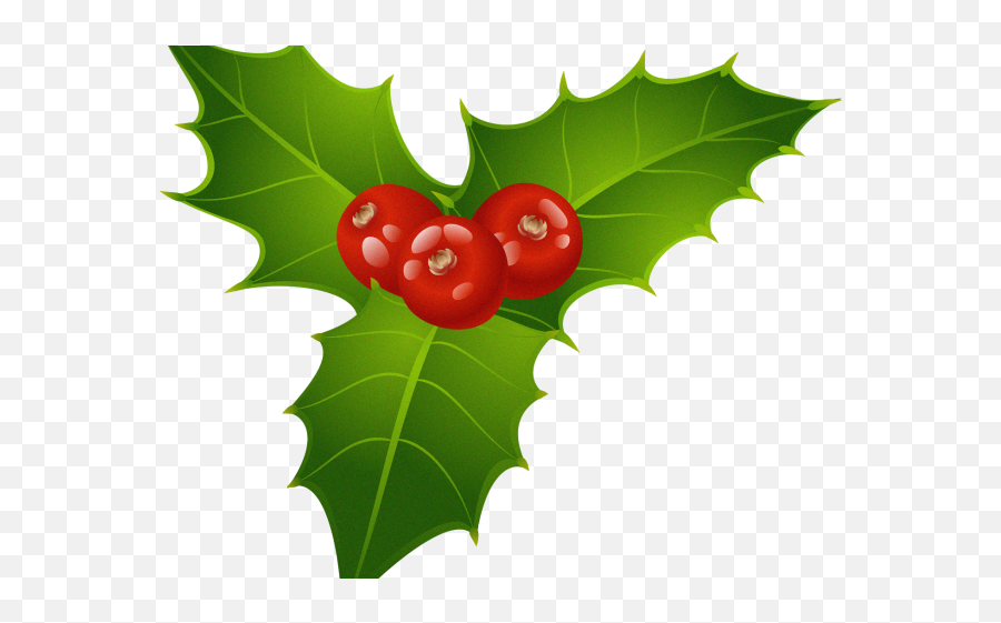 Berries Clipart Holly Leaf - Christmas Mistletoe Png Mistletoe Png Clipart Free Emoji,Holly Png