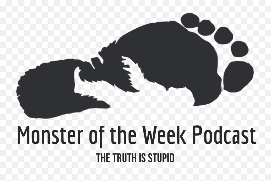 Monster Of The Week Podcast Love - Logo Design Monster Black And White Emoji,Monster Logo