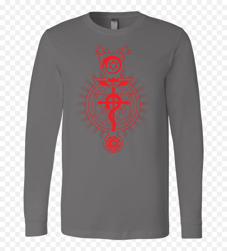 Unisex Long Sleeve T Shirt - Long Sleeve Emoji,Fullmetal Alchemist Logo