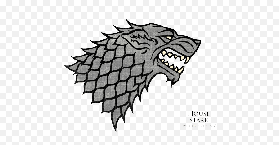Game Of Thrones Stark Transparent Png - House Stark Game Of Thrones Emoji,Game Of Thrones Logo