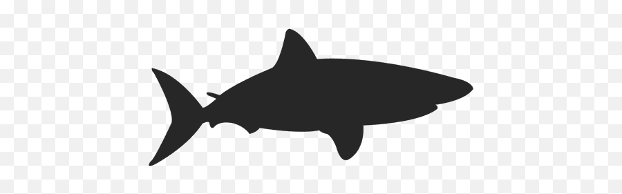 Gray Shark Silhouette - Shark Silhouette Png Emoji,Shark Transparent Background