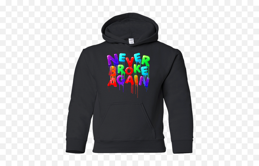 Nba Never Broke Again Pullover Hoodie - Bart Simpson Adidas Hoodie Emoji,Never Broke Again Logo