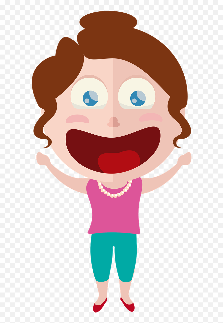 Open Woman Clipart - Big Mouth Girl Clipart Emoji,Woman Clipart