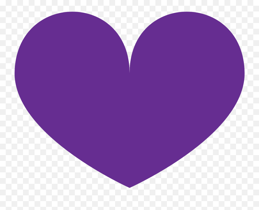 Purple Heart Love - Free Vector Graphic On Pixabay Purple Heart Clipart Emoji,Heart Shape Png