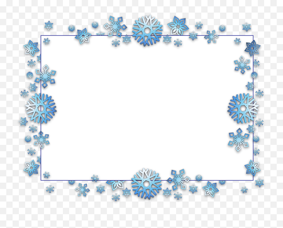 Pin - Snowflakes Border Transparent Emoji,Snowflake Border Clipart