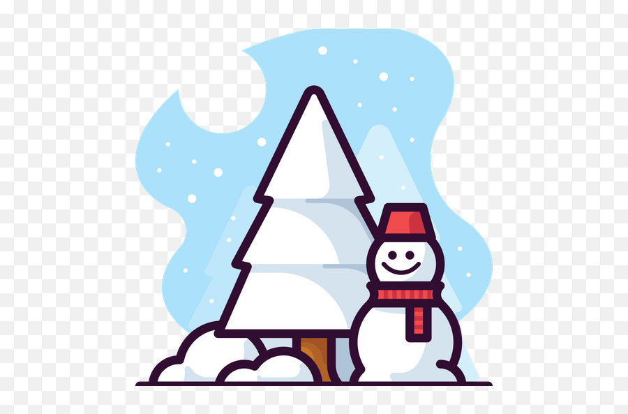 Winter Icon Of Colored Outline Style - Icon Winter Emoji,Winter Png