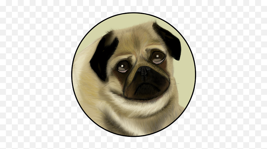 Doug The Pug T - Shirt For Sale By Barefoot Bodeez Art Emoji,Pug Face Png