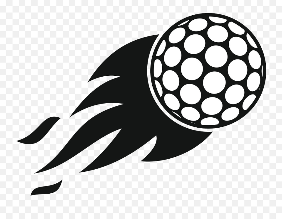 Burning Golf Ball Icon Png Transparent - Clipart World Emoji,Golf Ball Transparent Background
