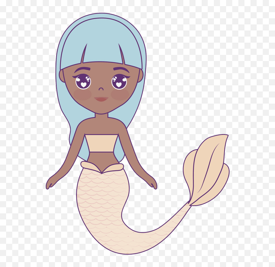 Adorable Mermaid Clipart Transparent - Mermaid Emoji,Mermaid Clipart