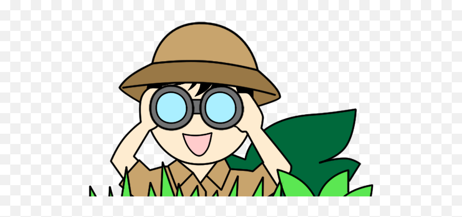 Explorer With Binoculars Clipart - Safari Binoculars Clip Art Emoji,Binoculars Clipart