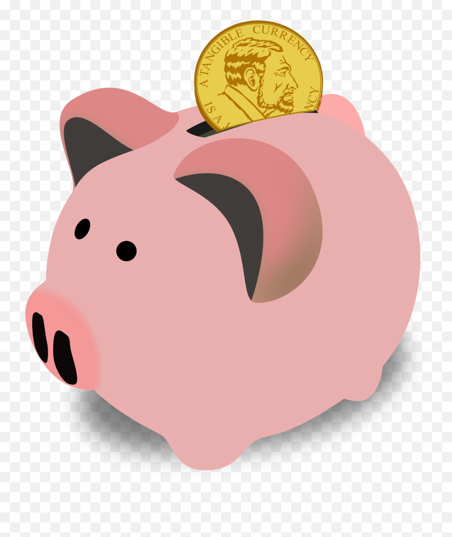 Piggy Bank Png - Coin Bank Clip Art Emoji,Piggy Bank Clipart
