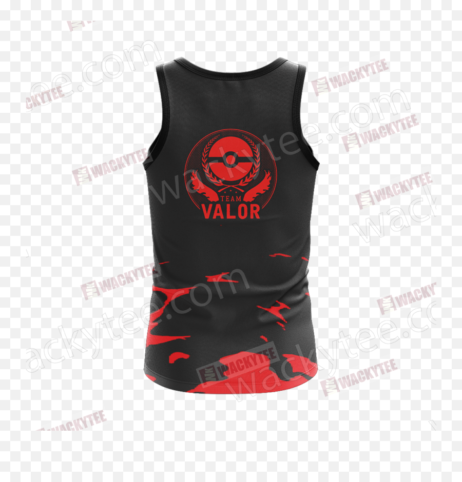 Team Valor Pokemon Go Unisex 3d Tank Top Wackytee - Sleeveless Emoji,Team Valor Logo Png