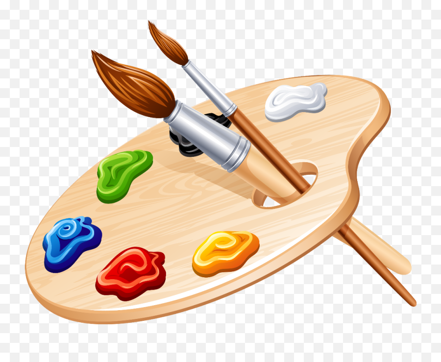 Palette Paint - Aquarelle Clipart Full Size Clipart Painting Art Pallet Emoji,Paint Pallette Clipart