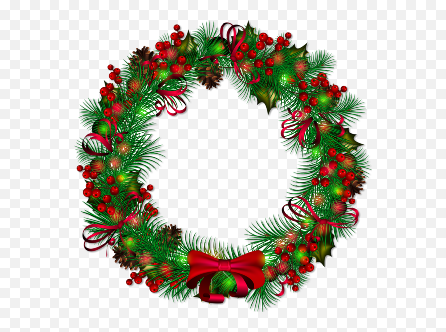 Christmas Wreath Png - Christmas Wreath Transparent Emoji,Wreath Png
